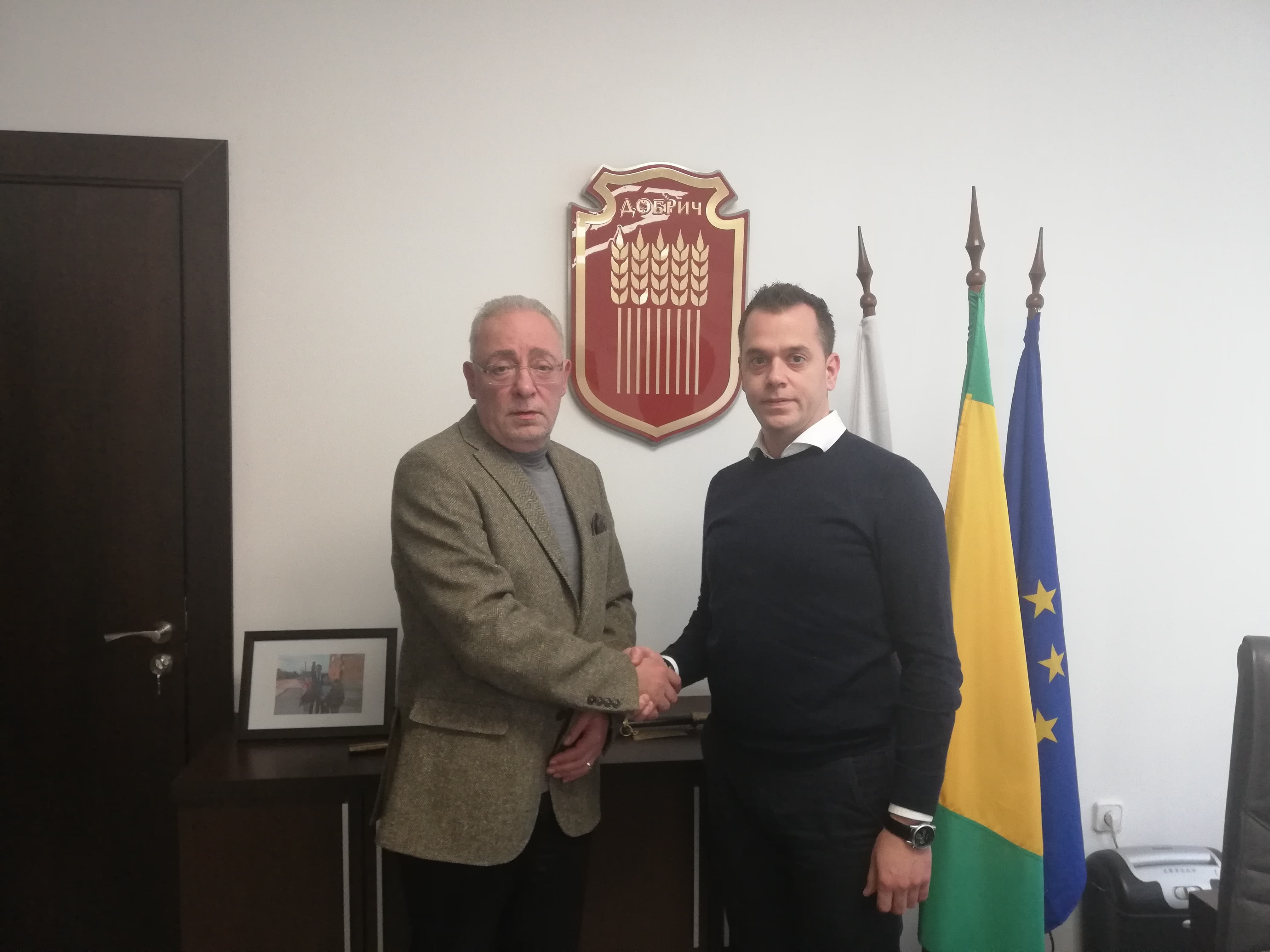 Среща на Р. Радев с кмета на Добрич