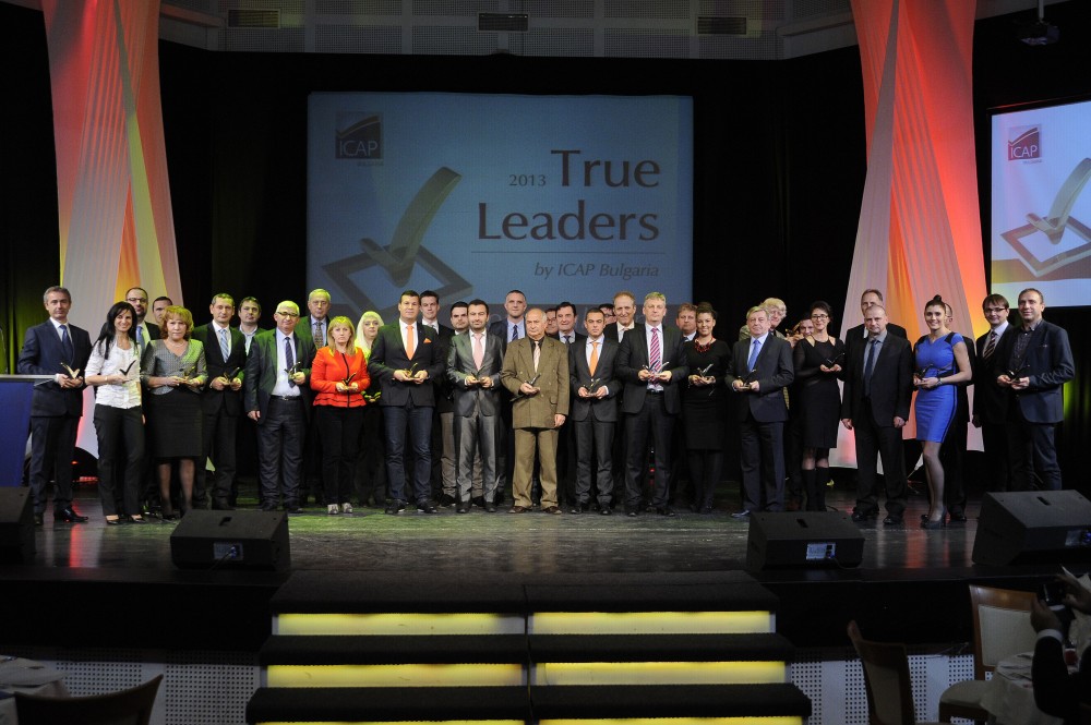За втора поредна година инициативата TRUE LEADERS на ICAP България награждава 72 български компании