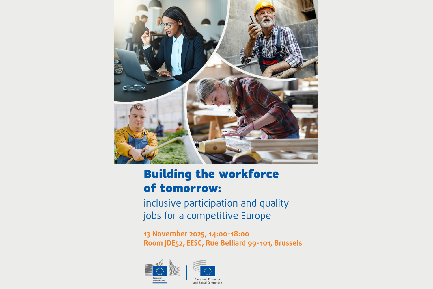Изграждане на работна сила на утрешния ден: приобщаващо участие и качествени работни места за конкурентоспособна Европа Изграждане на работна сила на утрешния ден: приобщаващо участие и качествени работни места за конкурентоспособна Европа